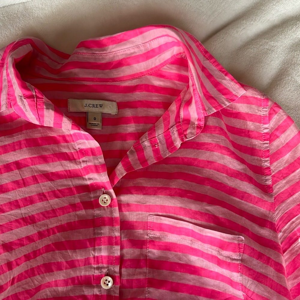 J Crew Half Button Up